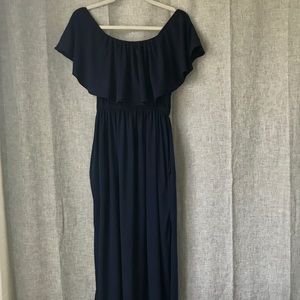 ✨Navy Off the Shoulder Maxi Dress✨